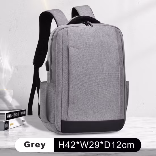사용자 정의 비즈니스 방수 노트북 가방 학교 여행 USB 충전 남자 스마트 배낭